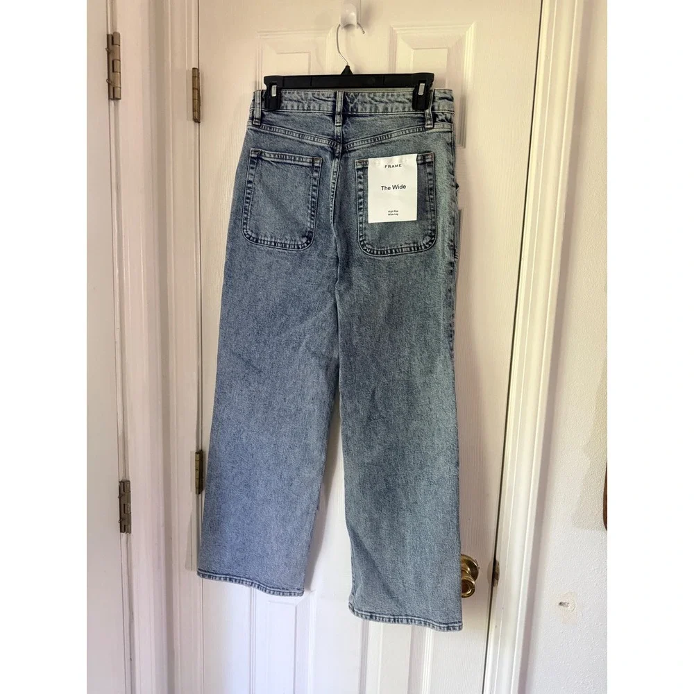 Frame Denim Midwash Wide-Leg Flare Jeans